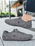 Kool Man.Zapatos Italianos Impermeables - Hechos a mano. Zapatos bajos de cuero para hombre. Zapatillas casuales antideslizantes y transpirable.
