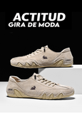 Zapatos casuales beige de gamuza allonline24 modelo Kool Man.Zapatos Diseno urbano comodo con suela flexible