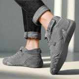 ALLONLINE24 botines HAPPY MAN Botines . Botines grises de ante para hombre con suela flexible