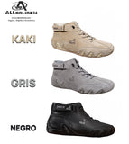 HAPPY MAN Botines ALLONLINE24 en kaki gris y negro botines casuales altos para hombre
