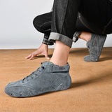 Botines grises de ante HAPPY MAN Botines . ALLONLINE24 para hombre con suela flexible y diseño urbano cómodo para uso diario