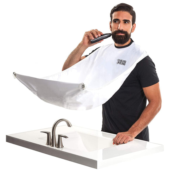 Beard Bib Babero de barba-Beard Catcher - Hair clipping catcher-Men's Grooming Cape