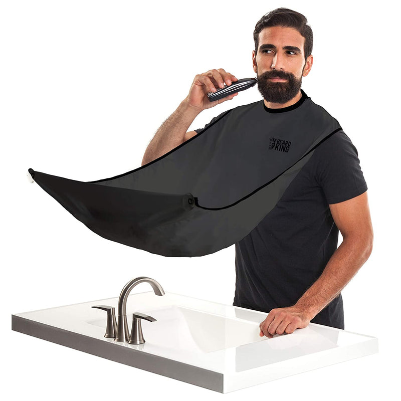 Beard Bib Babero de barba-Beard Catcher - Hair clipping catcher-Men's Grooming Cape