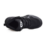 Botas de seguridad punta de acero panama color negro con diseno resistente y cordones ajustables