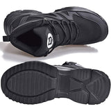 Botas de seguridad punta de acero panama negras de ALL ONLINE 24 con suela antiderrapante y diseno resistente