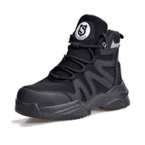 Botas de seguridad punta de acero panama negras con diseno resistente y suela antideslizante para trabajo seguro