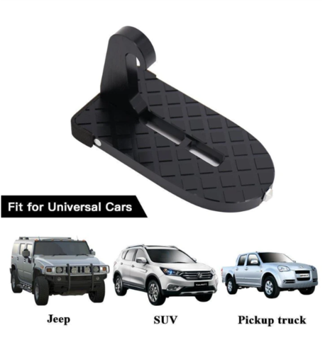 Car Door Step Universal Latch Hook Auxiliary Foot Pedal and Safety Hammer Roof Mount Folding Multifunction Car Door Step 