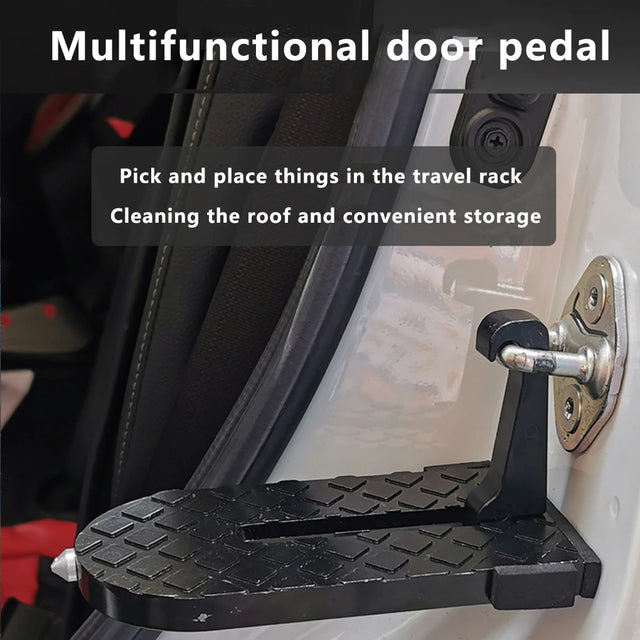Car Door Step Universal Latch Hook Auxiliary Foot Pedal and Safety Hammer Soporte de techo plegable multifunción paso para puerta de coche