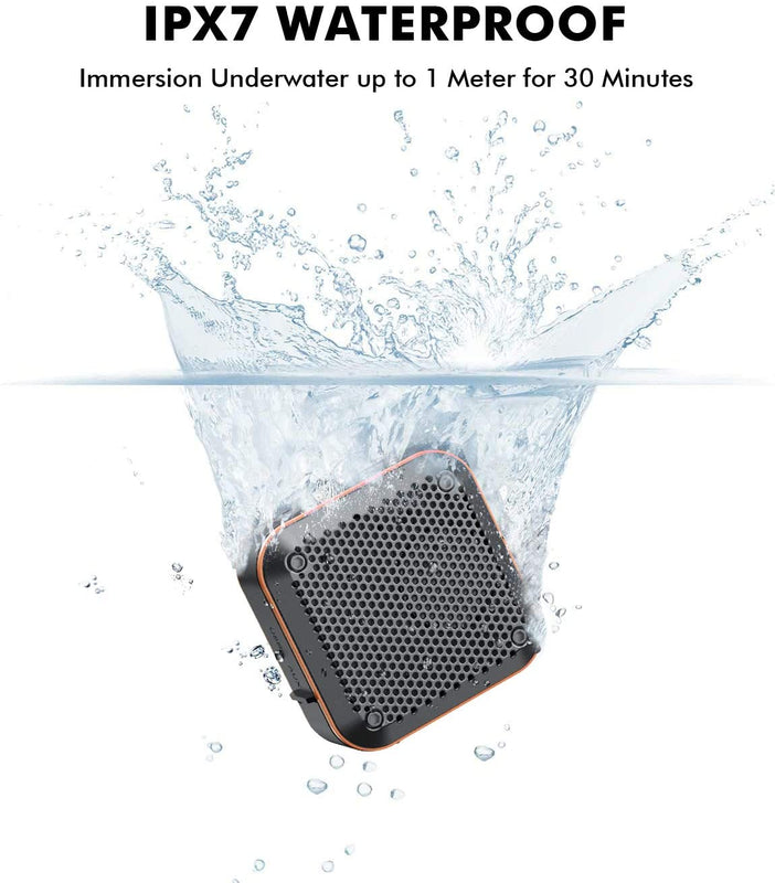 Bocina & FM Radio IPX7  Waterproof Bluetooth Speaker, Portable Wireless Outdoor IPX7 Bocina & FM Radio