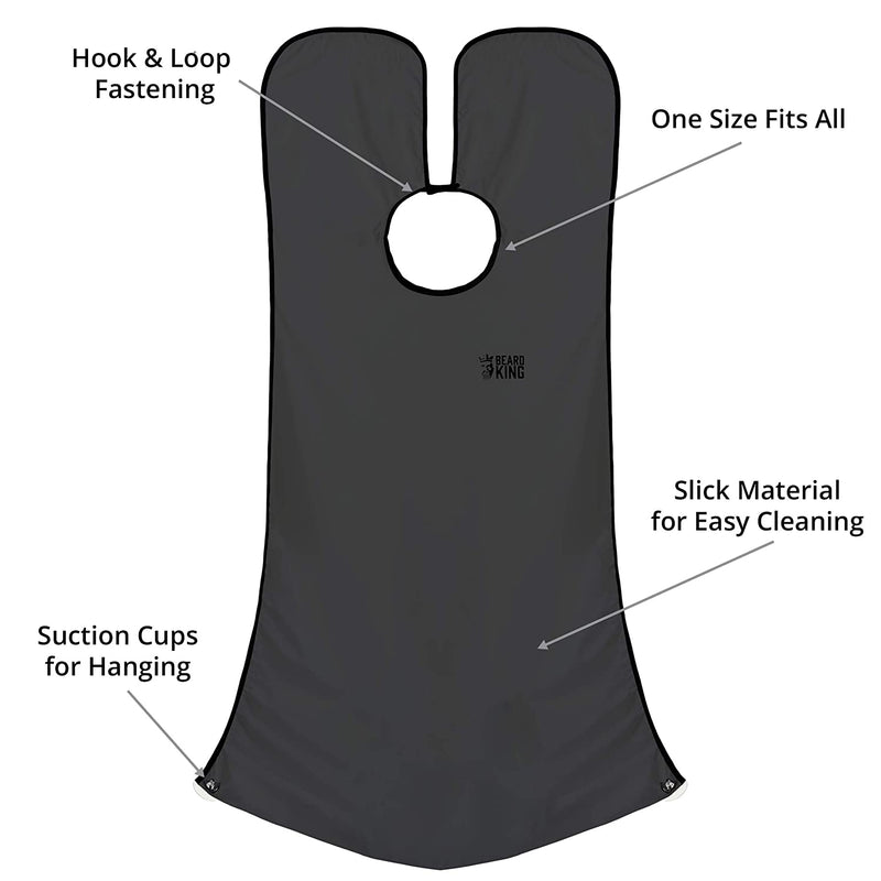 Beard Bib Babero de barba-Beard Catcher - Hair clipping catcher-Men's Grooming Cape