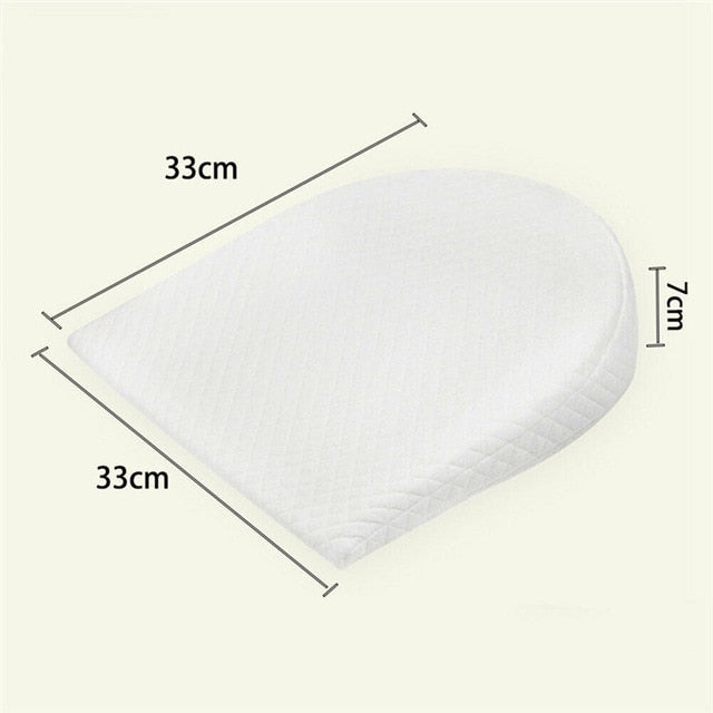 Hot Newborn Baby Sleep Pillow Anti Baby Spit Milk Crib Cot Sleep Positioning Wedge Anti-Reflux Cushion Cotton Pad Mat