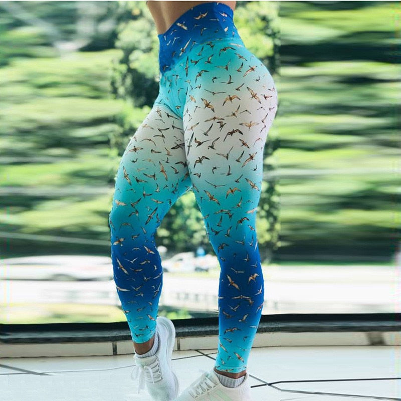 Push Up Elastic legging High Waist Fitness