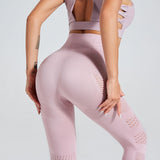 Women Pants Seamless Leggings Push Up Fashion Pants High Waist Workout Jogging For Women