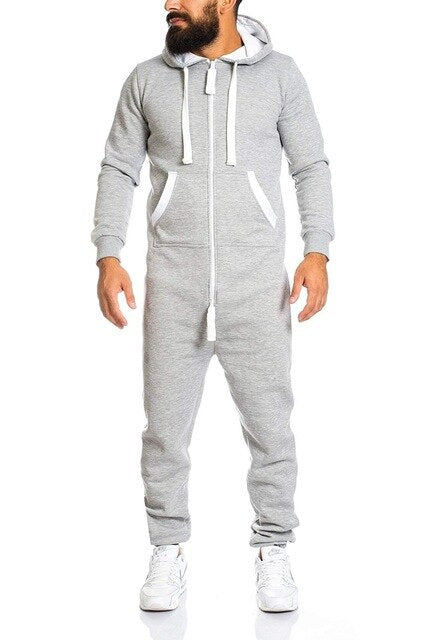 New 2 Pieces Sets Tracksuit Men Autumn Winter Pockets Hooded Sweatshirt + Sweatpants Sport Wear Sets Male Patchwork Sweat Suit