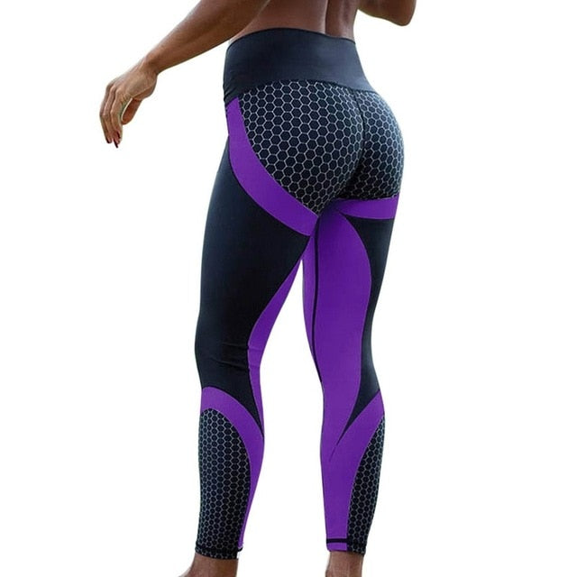 Sexy Mesh Printed Leggings fitness For Women
