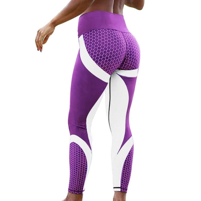 Sexy Mesh Printed Leggings fitness For Women