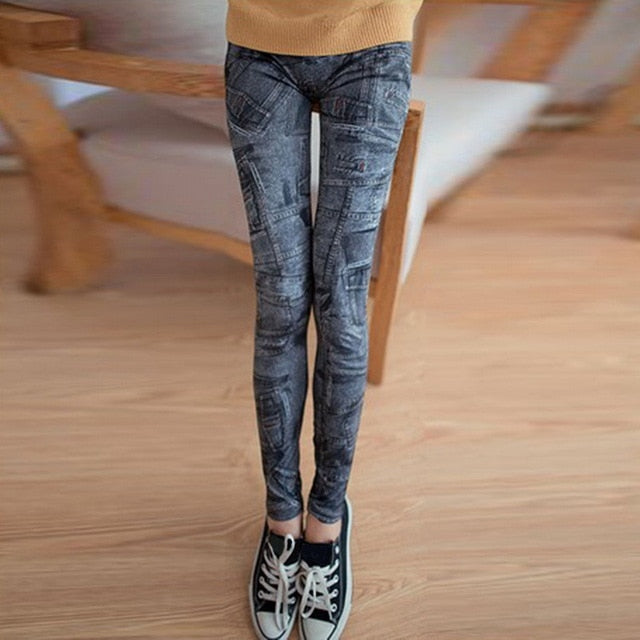 Sexy Mesh Printed Leggings fitness For Women