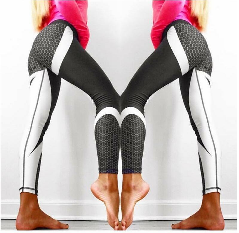 Sexy Mesh Printed Leggings fitness For Women