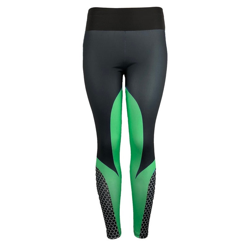 Sexy Mesh Printed Leggings fitness For Women