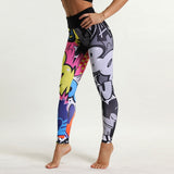 Sexy Mesh Printed Leggings fitness For Women