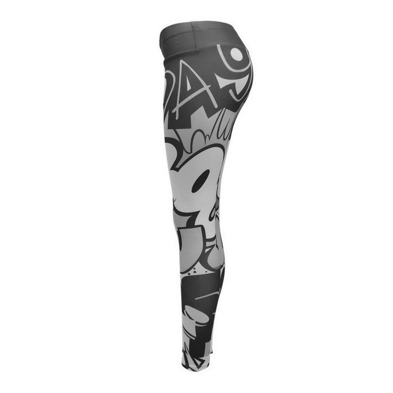 Sexy Mesh Printed Leggings fitness For Women
