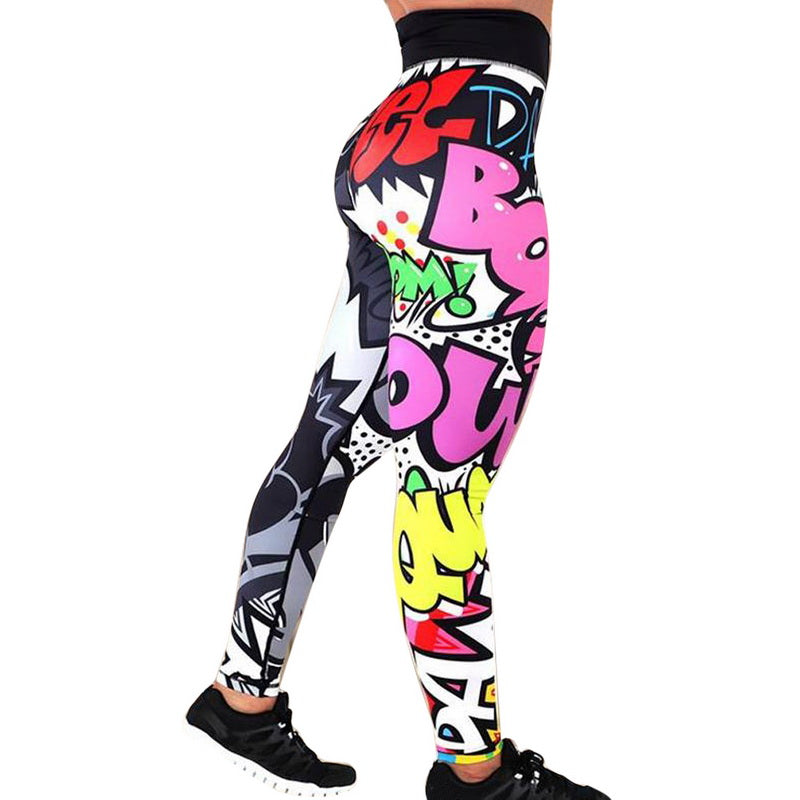 Sexy Mesh Printed Leggings fitness For Women