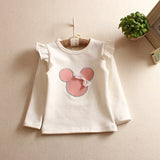 Girl's Long Sleeve T-shirt Bottoming Shirt Children Clothes Autumn Winter Cartoon T-shirt