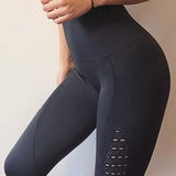 Women Stretchy Tummy Control High Waist Fitness Leggings
