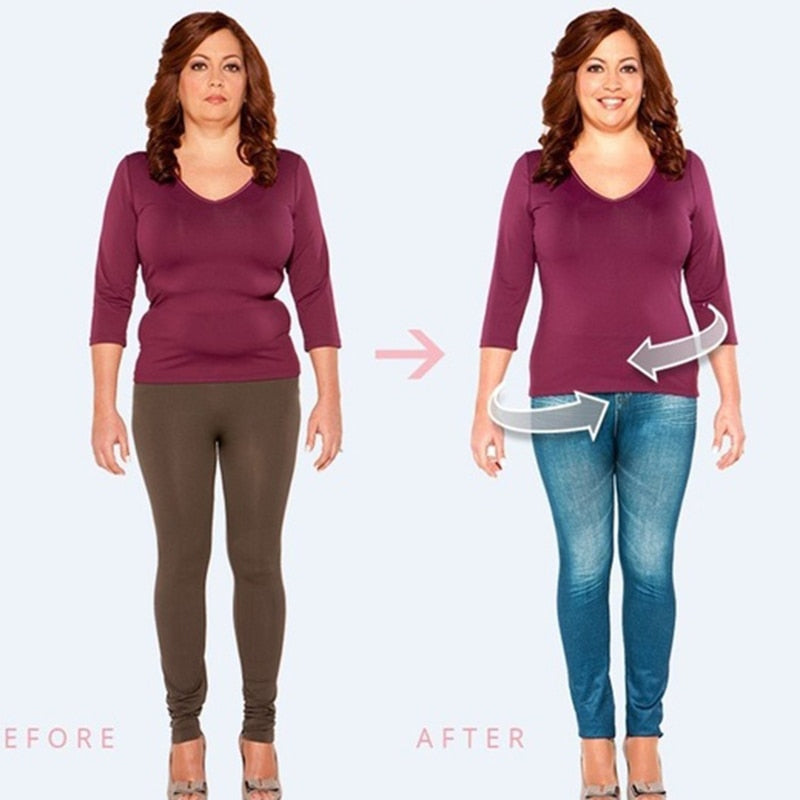 Slim Look Push Up Seamless High Waist Jeans Leggings Women