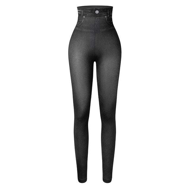 Slim Look Push Up Seamless High Waist Jeans Leggings Women