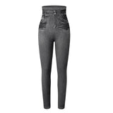 Slim Look Push Up Seamless High Waist Jeans Leggings Women