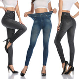 Slim Look Push Up Seamless High Waist Jeans Leggings Women