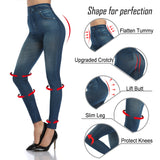 Slim Look Push Up Seamless High Waist Jeans Leggings Women