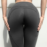 Women Solid Push Up High Waist Pocket Sports Legging pants