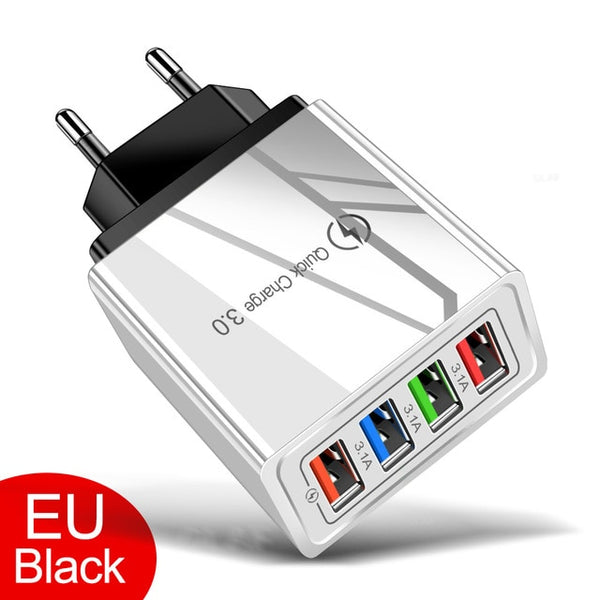 Crouch USB Charger Quick Charge 3.0 for Phone Adapter for iPhone Huawei Mate 30 Tablet Portable Wall Mobile Charger Fast Charger