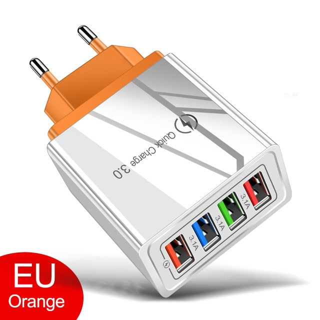 Crouch USB Charger Quick Charge 3.0 for Phone Adapter for iPhone Huawei Mate 30 Tablet Portable Wall Mobile Charger Fast Charger