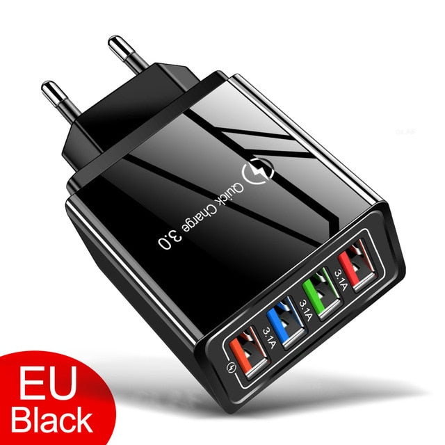 Crouch USB Charger Quick Charge 3.0 for Phone Adapter for iPhone Huawei Mate 30 Tablet Portable Wall Mobile Charger Fast Charger