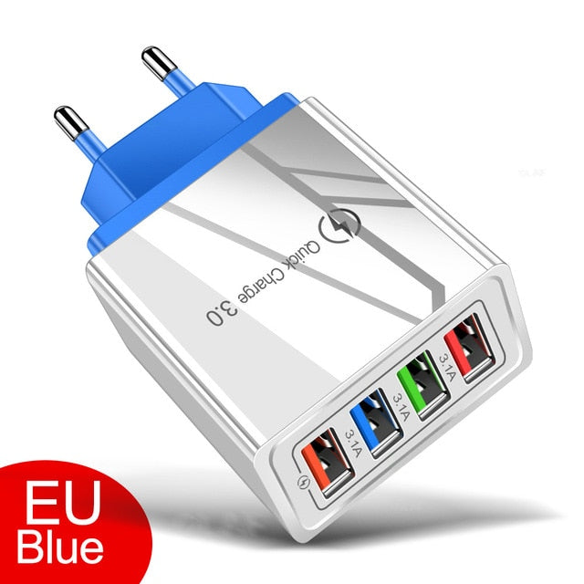Crouch USB Charger Quick Charge 3.0 for Phone Adapter for iPhone Huawei Mate 30 Tablet Portable Wall Mobile Charger Fast Charger