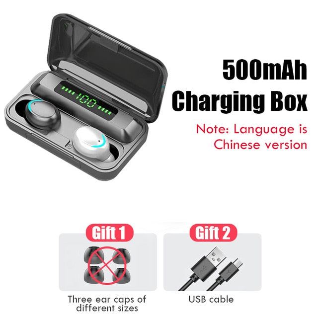 Wireless Headphones TWS Bluetooth 5.0 Wireless Earphones 2200mAh Charging Box With Microphone Sport Waterproof Headsets Earbuds