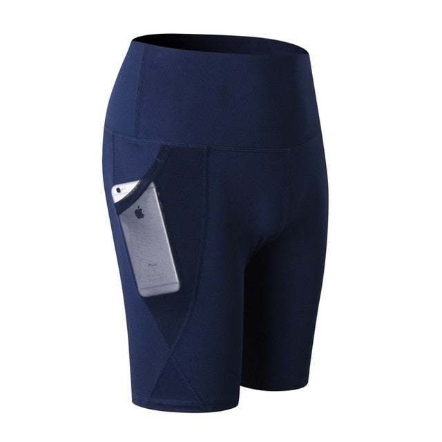 Shorts Cintura alta de verano para mujer con bolsillo Women's Summer High Waist With Pocket