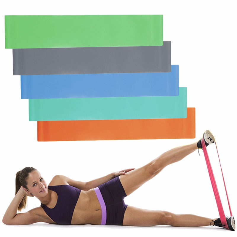 Yoga Fitness Resistance Band Elastic Latex Belt Loop Pull Strength Training