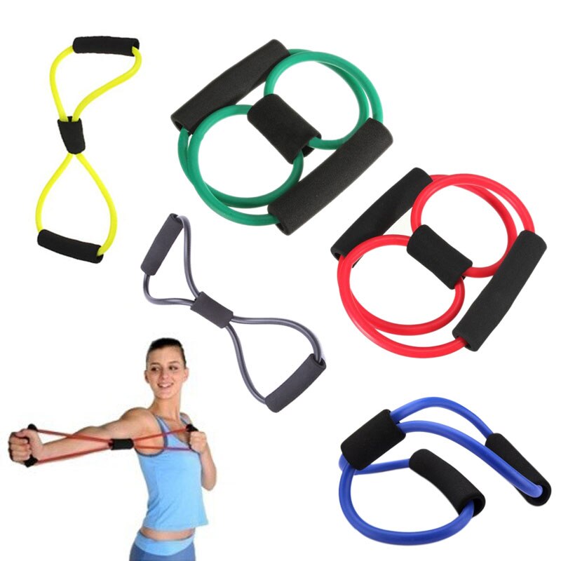 Control Weight Expansion Rubber Tubing Pull on Rope Elastic Bands for Fitness Yoga Tubo 8 Tipo Gym Workout Rubber Pulling Loop