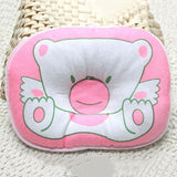 Newborn Infant Baby Bear Pattern Pillow Sleeping Support Prevent Flat Head Cushion Plush Animal Shape Cute Soft Pillow