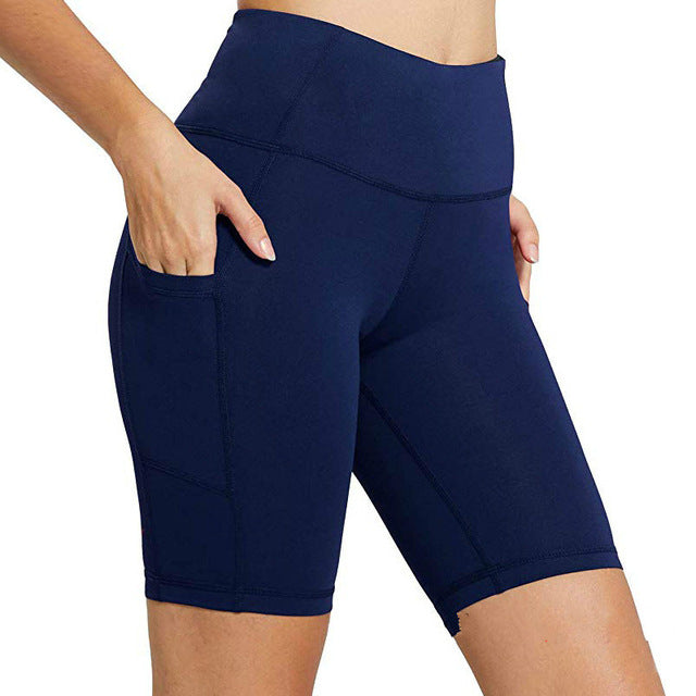 High Waist Workout Out Pocket Shorts
