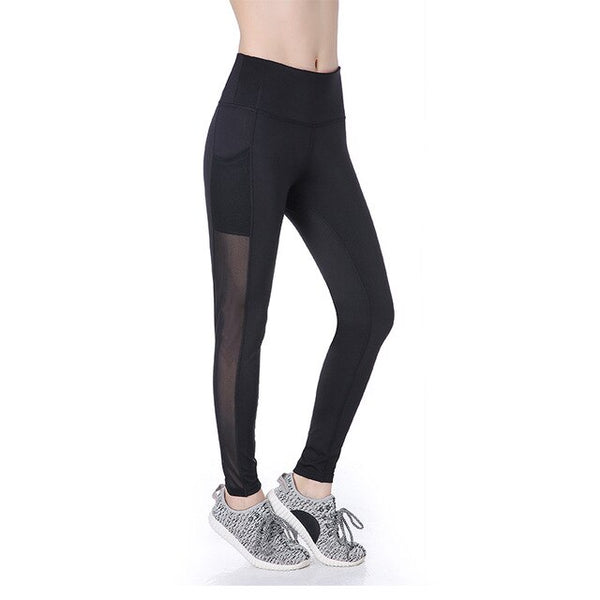 Women's Sexy Fitness Pants Running Sports Leggings with Pockets Women's Sexy Fitness