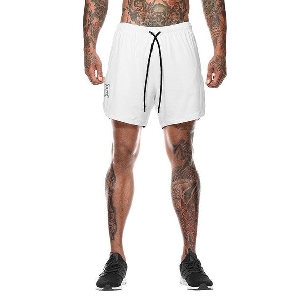 Men Plus Size Quick Dry Secure Sports Pocket Shorts Fitness Camouflage Male Shorts Bermuda Masculina