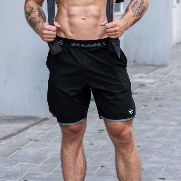 Shorts de compresión de secado rápido para hombres, Fitness