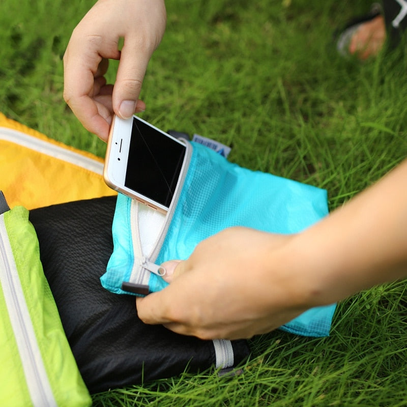 Outdoor Sport Bag Waterproof Bag & Hook Zipper Storage bag Pocket Pouch for Camping Hiking Drift Diving Swimming Bag