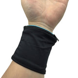 Sweatband Zipper Pocket Wrist