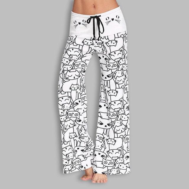 Pantalones deportivos de mujer Sports Gym Running Pants Cat print